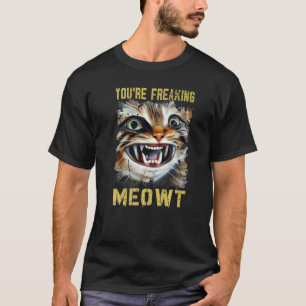 T-shirt Tu me fais flipper Mémo Minou Rétro Chat Mémé