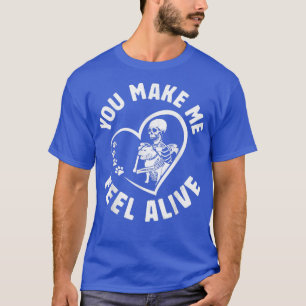 T-shirt Tu Me Fais Me Sentir Vivant, Pit Bull Dog Est Amou