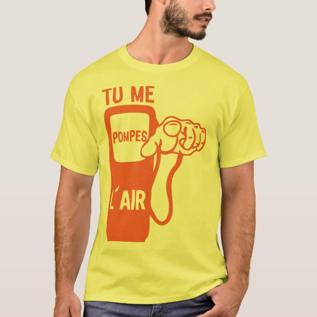 T-shirt tu me pompes air doigt pointe expression citation (Devant)
