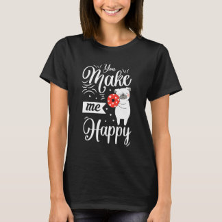 T-shirt Tu Me Rends Joyeux Chien Aime La Saint Valentin