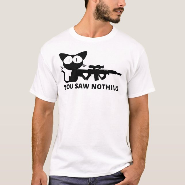 T-shirt Tu N'As Rien Vu De Chat (Devant)