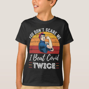 T-shirt Tu ne me fais pas peur Je Beat Covid Deux fois - C