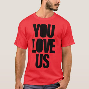 T-shirt Tu nous aimes noir