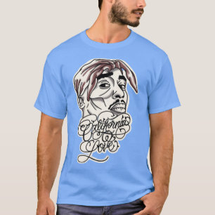 T-shirt tu pac gangster rap californie