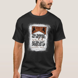 T-shirt Tu Pensais Que L'Occident Était Un Cou Vintage Sau
