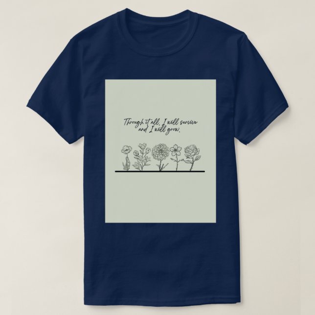 T-shirt Tu survivras à ça (Design devant)
