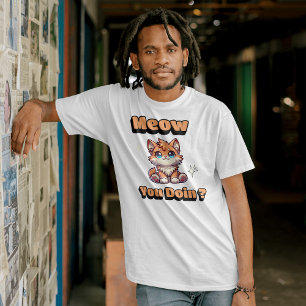T-shirt Tu Veux Le Faire ? Cute Funny Chat Pun pour les am