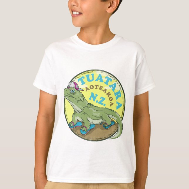 T-shirt Tuatara porte des andales (Devant)