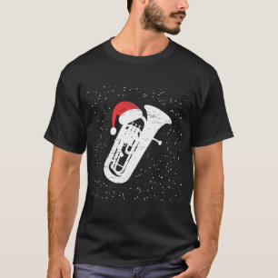 T-shirt Tuba avec Casquette Père Noël pour musiciens Seas