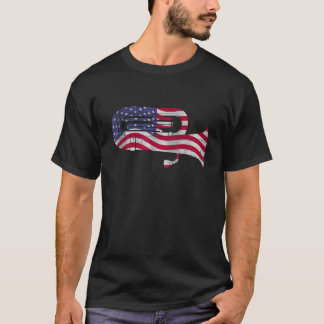 T-shirt Tuba Avec Drapeau Américain Fierté 4 juillet Patri