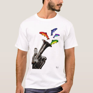 T-shirt Tuba Et Poisson