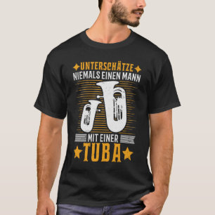 T-shirt Tuba Mann Blasorchester Tubaspieler Tubist