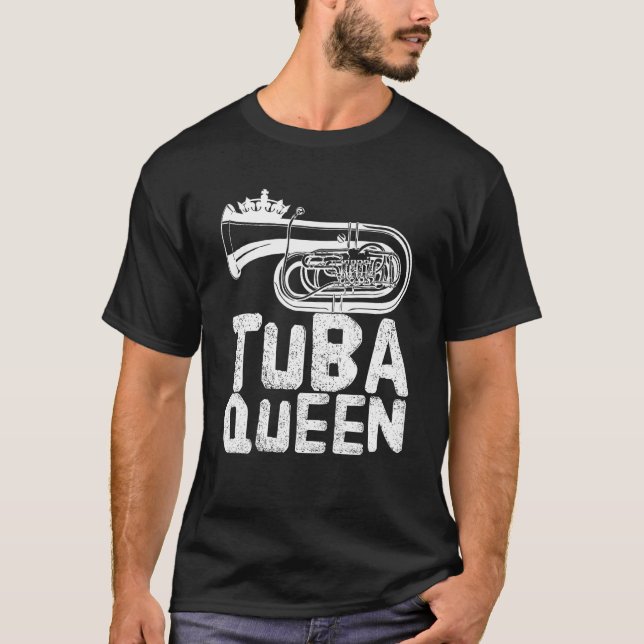 T-shirt Tuba Queen   Tuba Player (Devant)