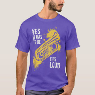 T-shirt Tuba Tubist Music loud