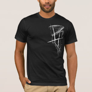 T-shirt Tube de panneau   tees-shirt   [Color Black]