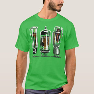 T-shirt Tubes amplificateurs stéréo de style vintage