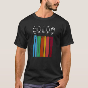 T-shirt Tubes analogiques à vide Valve audio Amps Rétro Ae