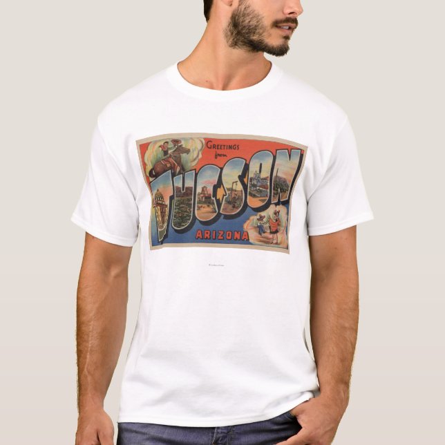 T-shirt Tucson, Arizona - grandes scènes de lettre (Devant)