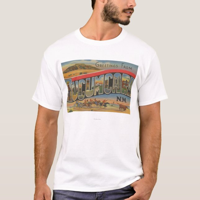 T-shirt Tucumcari, Nouveau Mexique - grandes scènes de (Devant)