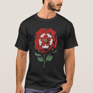 T-shirt Tudor Rose rouge et blanc