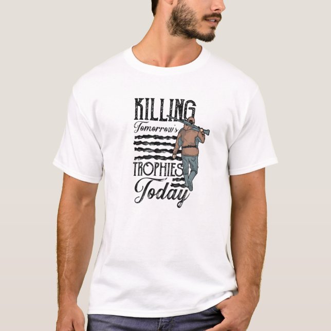 T-shirt Tuer les trophées de demain aujourd'hui Young Deer (Devant)