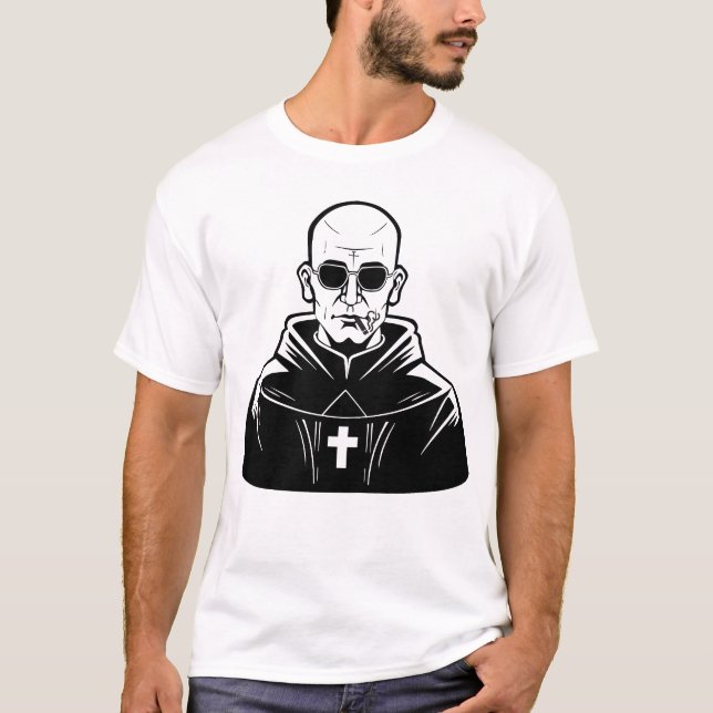 T-shirt Tueur de diable du prêtre (Devant)