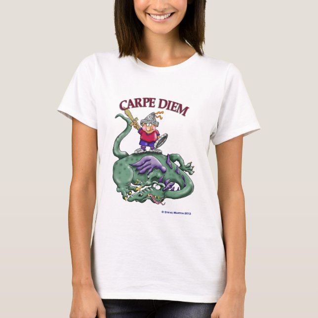 T-shirt Tueur de dragon - CARPE DIEM (Devant)