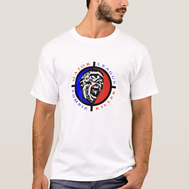 T-shirt Tueur de zombi de ligue (Devant)