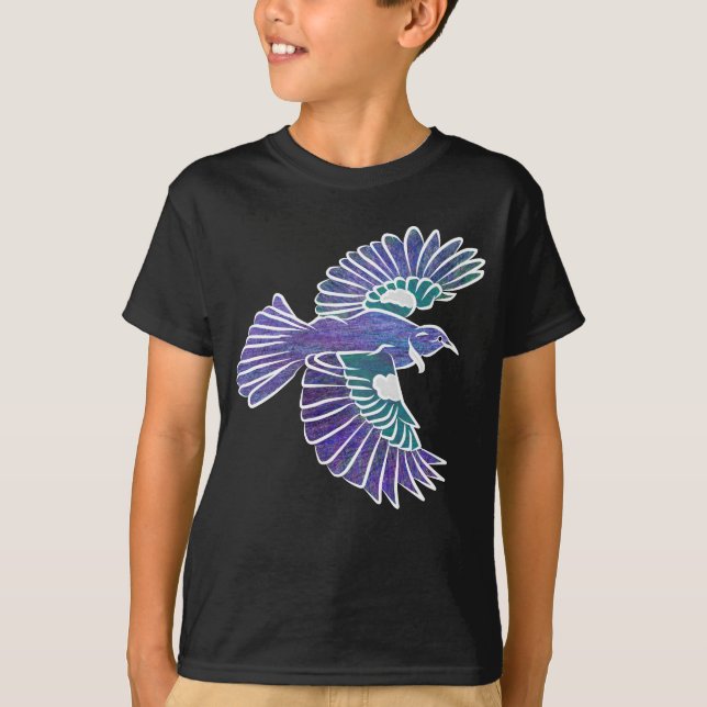 T-shirt Tui Bird Nouvelle-Zélande Vol (Devant)