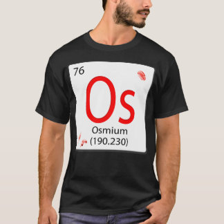 T-shirt Tuile d'élément chimique Os Osmium Os Osmium
