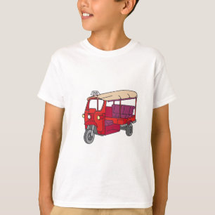 T-shirt Tuktuk rouge