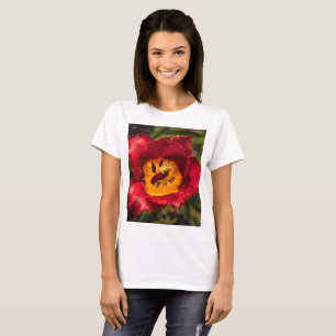 T-shirt Tuliforme rouge