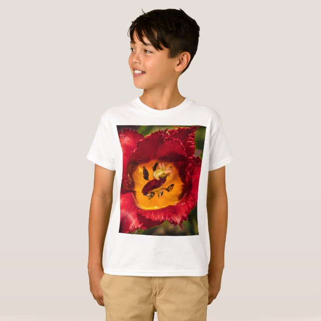T-shirt Tuliforme rouge (Devant entier)