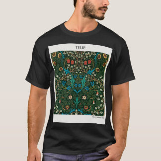 T-shirt Tulip de William Morris, Abstrait ar moderne vinta