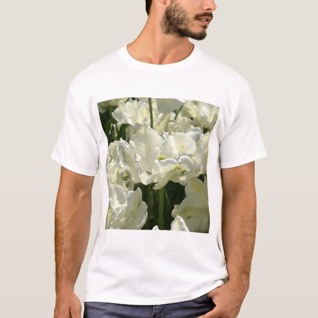 T-shirt Tulipes blanches (Devant)