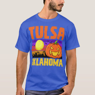 T-shirt Tulsa Oklahoma Happy Halloween Party Local City Pr