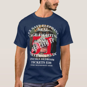 T-shirt Tump Ex Marin de l'éléphant Seal Combat de cage Pe