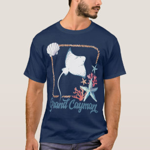 T-shirt Tuna de tortue des îles Grand Caïman Stingray bl