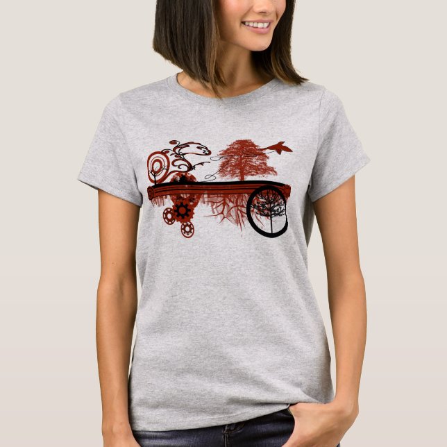 T-shirt Tuner Cercles d'arbre broyé (Devant)