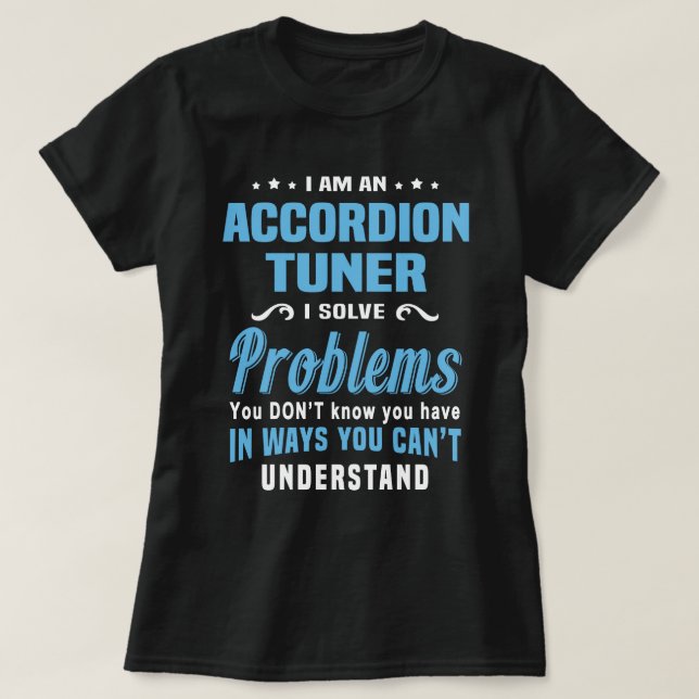 T-shirt Tuner d'accordion (Design devant)