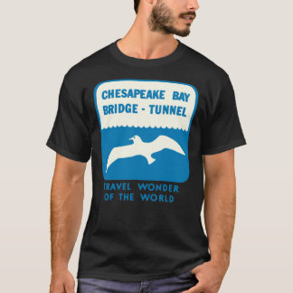 T-shirt Tunnel du pont de Chesapeake Bay Tunnel de Vintage