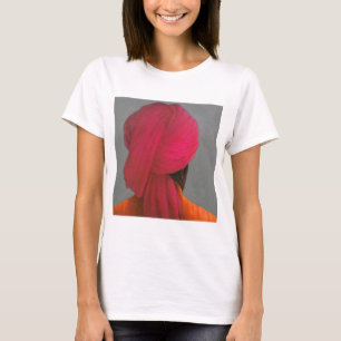 T-shirt Turban rose