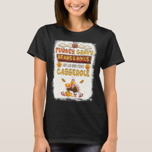 T-shirt Turc Fèves Graves Et Rouleaux Casserole Thanksgivi