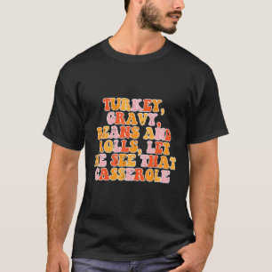 T-shirt Turc Gravy Beans Retro Super Thanksgiving Fall