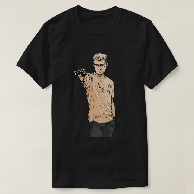 T-shirt Turc Tireur Yusuf Dikec Fan Art (Design devant)