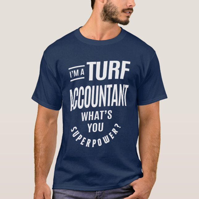 T-shirt Turf Comptable Don Funny Titre de l'emploi Profess (Devant)