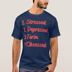 T-shirt Turin déprimé stressé observé