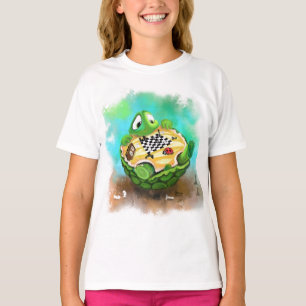 T-shirt Turin et Ladybug jouant aux échecs - Dessin de de