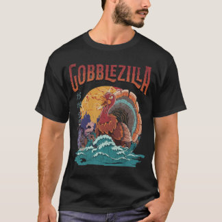 T-shirt Turkey Day Thanksgiving Gobblezilla Kaiju Monster