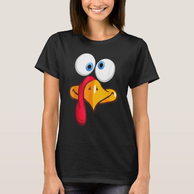 T-shirt Turkey Face, Turkey Face Fun - Turkey Face Fun Tha (Devant)